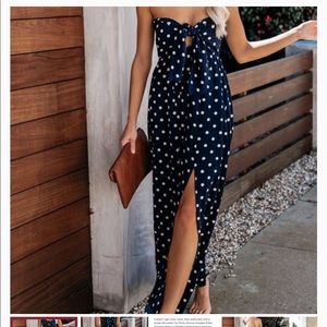 Vici polka dot maxi dress